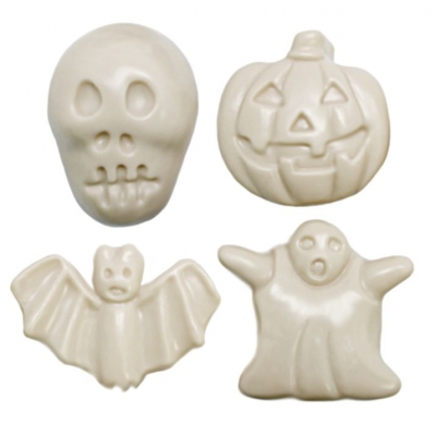 Halloween Mold, 4 terrifying 2D figures