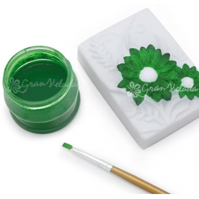 Green paint for soaps