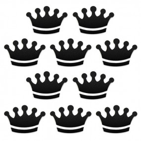 Black crown packaging stickers