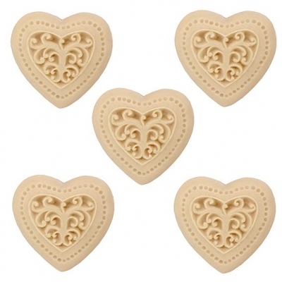 Molde Figuras Pequeñas, 5 Corazones Magic