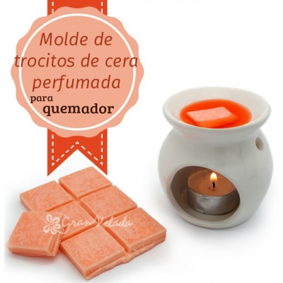 Molde tableta para cera perfumada