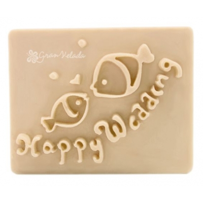 Happy wedding seal for soaps