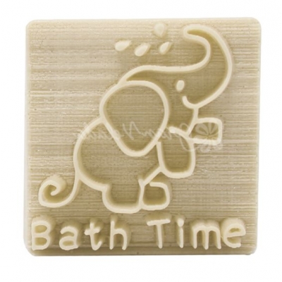 Sello infantil elefante bath time