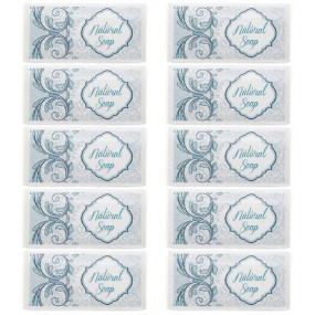 Stickers azules jabon natural Stickers azules jabon natural