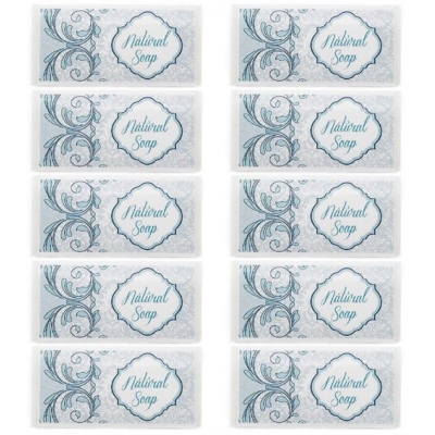 Blue stickers for natural soap