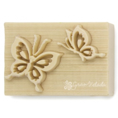 Two butterfly soap stamp