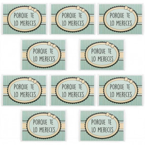 Stickers porque te lo mereces para regalos Stickers porque te lo mereces para regalos