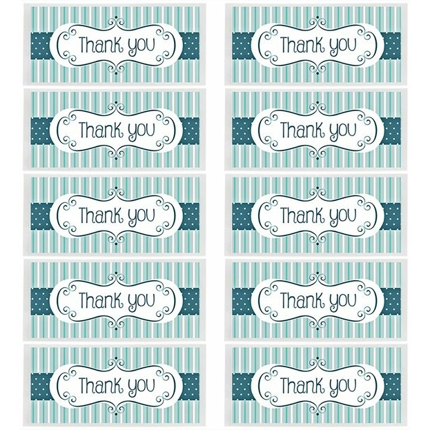 Thank you gift stickers