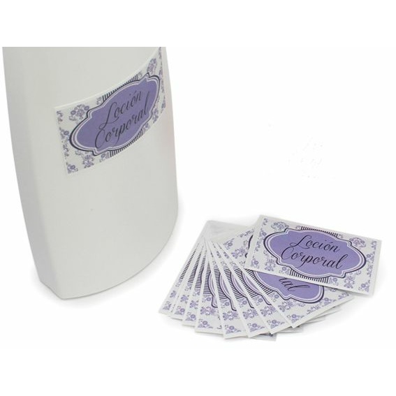 Body lotion packaging stickers