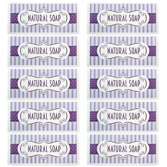 Natural soap stickers for soaps