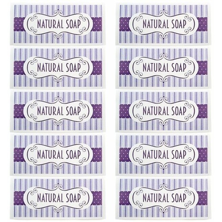 Natural soap stickers for soaps