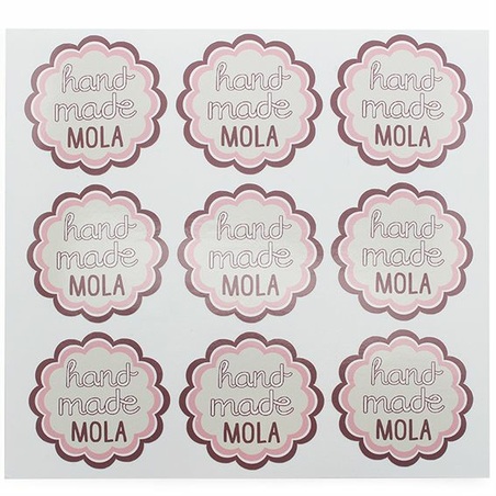 Die-cut stickers hand made mola