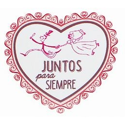 Pegatinas juntos para siempe para bodas