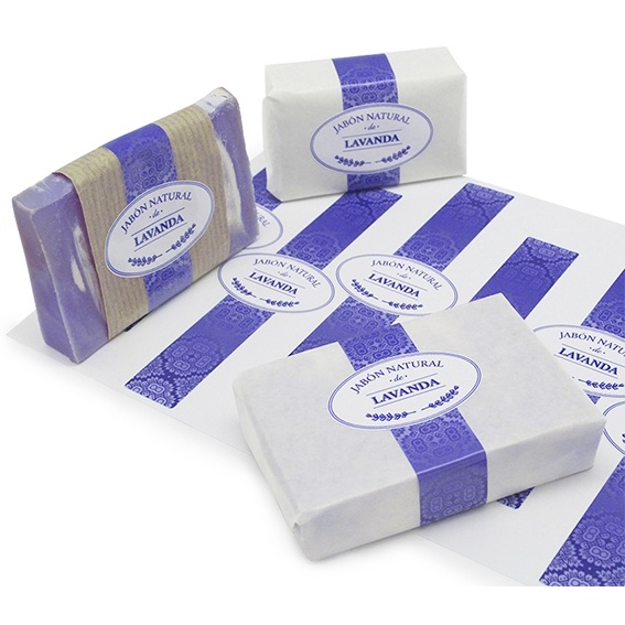 Lavender soap stickers
