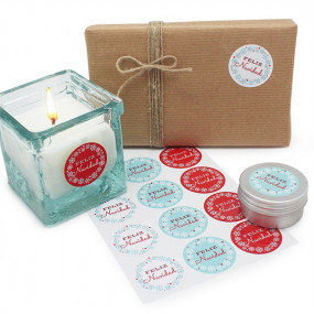 Christmas stickers snowflakes