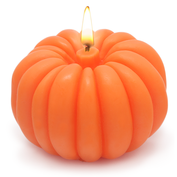 Halloween crafts, Fall pumpkin candle mold.