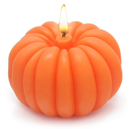 Halloween crafts, Fall pumpkin candle mold.