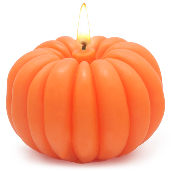 Halloween crafts, Fall pumpkin candle mold.