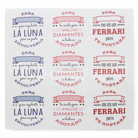 Stickers para regalos frases divertidas Stickers para regalos frases divertidas