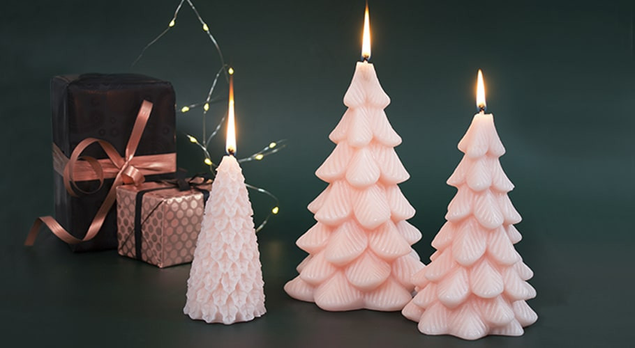 Christmas candle molds