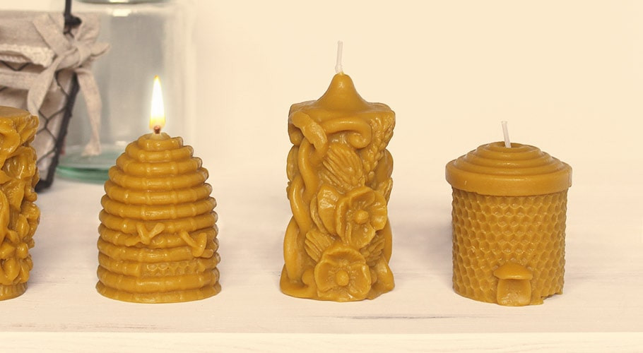 Beeswax candle molds