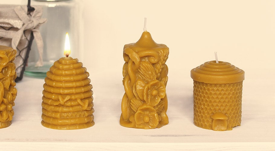 Moldes para hacer velas de cera de Abeja