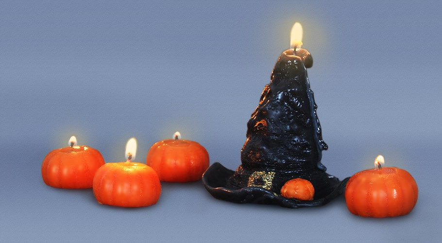 Moldes para hacer velas Halloween